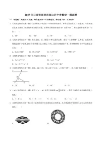 2025年云南省昆明市西山区中考数学一模试卷(有答案)