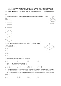 2025-2026学年内蒙古包头市青山区九年级（上）期末数学试卷（含答案+解析）