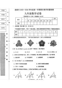 辽宁省朝阳市凌源市2025-2026学年九年级上学期期末数学试卷