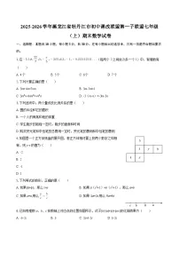 2025-2026学年黑龙江省牡丹江市初中课改联盟第一子联盟七年级（上）期末数学试卷-自定义类型