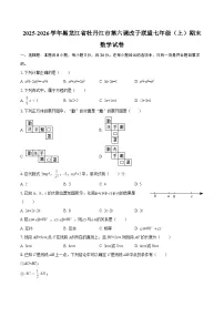 2025-2026学年黑龙江省牡丹江市第六课改子联盟七年级(上)期末数学试卷-自定义类型
