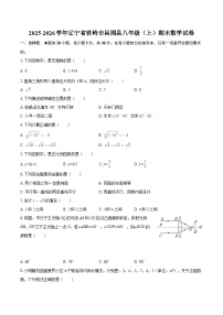 2025-2026学年辽宁省铁岭市昌图县八年级(上)期末数学试卷-自定义类型