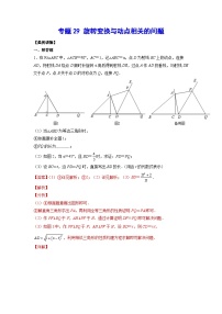 2026学年苏科版数学初三中考复习几何专题29 旋转变换与动点相关的问题（讲义）（解析版）