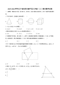 2025-2026学年辽宁省沈阳市康平县九年级（上）期末数学试卷-自定义类型