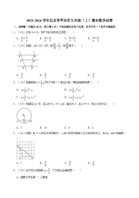 2023-2024学年北京市平谷区九年级（上）期末数学试卷（含解析）