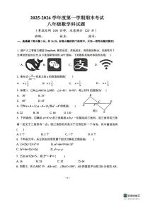 海南省乐东黎族自治县民族中学2025-2026学年八年级上学期1月期末数学试题