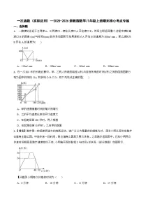 一次函数（实际应用）—2025-2026浙教版数学八年级上册期末核心考点专练