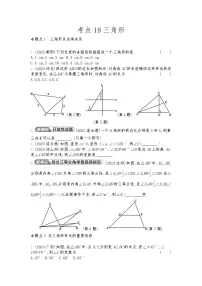 2026年九年级中考数学真题分类训练考点18三角形练习含答案
