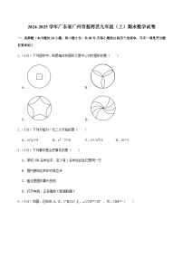 2024-2025学年广东省广州市荔湾区九年级上学期期末数学试卷（含答案）