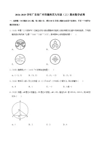 2024-2025学年广东省广州市越秀区九年级上学期期末数学试卷（含答案）