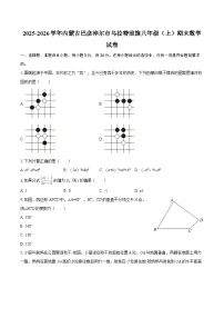 2025-2026学年内蒙古巴彦淖尔市乌拉特前旗八年级（上）期末数学试卷-自定义类型