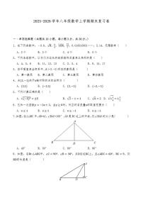 2025-2026学年苏科版八年级数学上学期期末复习卷详解）
