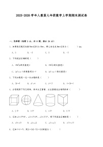 2025-2026学年人教版七年级数学上学期期末测试卷(含答案)