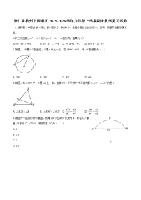 浙江省杭州市西湖区2025-2026学年九年级上学期期末数学复习试卷-自定义类型