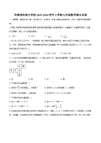 河南信阳部分学校2025-2026学年上学期七年级数学期末试卷-自定义类型