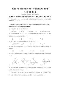 2025-2026学年福建省漳州市漳浦县中学九年级上学期期末检测参考样卷数学_(含答案_)试卷