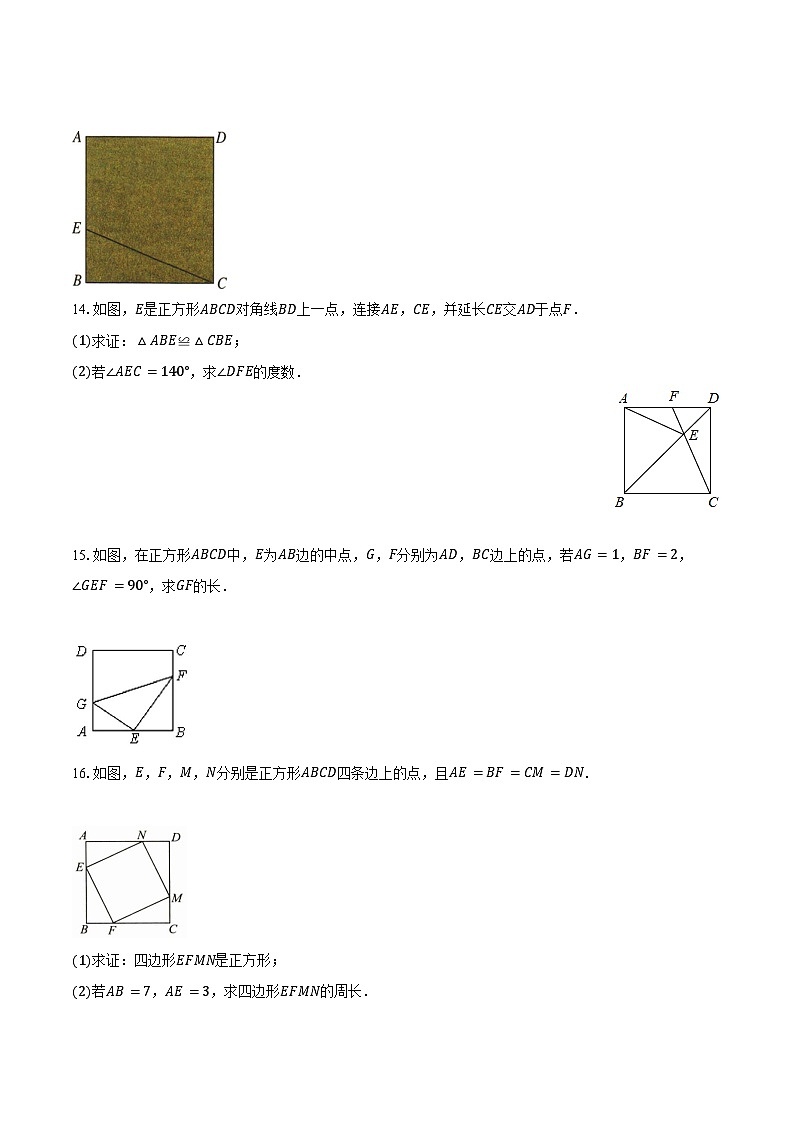 18.2.3正方形-练习题 -2024—2025学年人教版八年级数学下册(含答案+解析)第3页