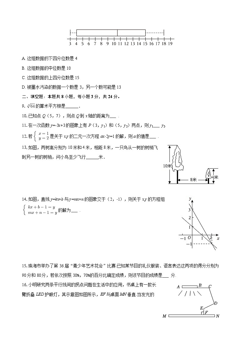 2025-2026学年宁夏中卫市海原县高崖中学八年级(上)期末数学试卷-自定义类型第2页