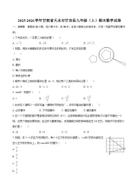 2025-2026学年甘肃省天水市甘谷县九年级(上)期末数学试卷-自定义类型