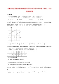 安徽省安庆市望江县部分校联考2025~2026学年八年级上册12月月考数学试题【附解析】