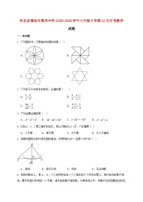 河北省廊坊市第四中学2025~2026学年八年级上册12月月考数学试题【附解析】