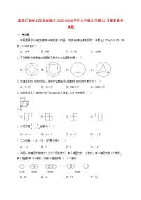 黑龙江省哈尔滨市南岗区2025~2026学年九年级上册12月期末数学试题【附解析】
