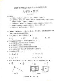 四川省宜宾市长宁县2025-2026学年九年级上学期1月期末数学试题