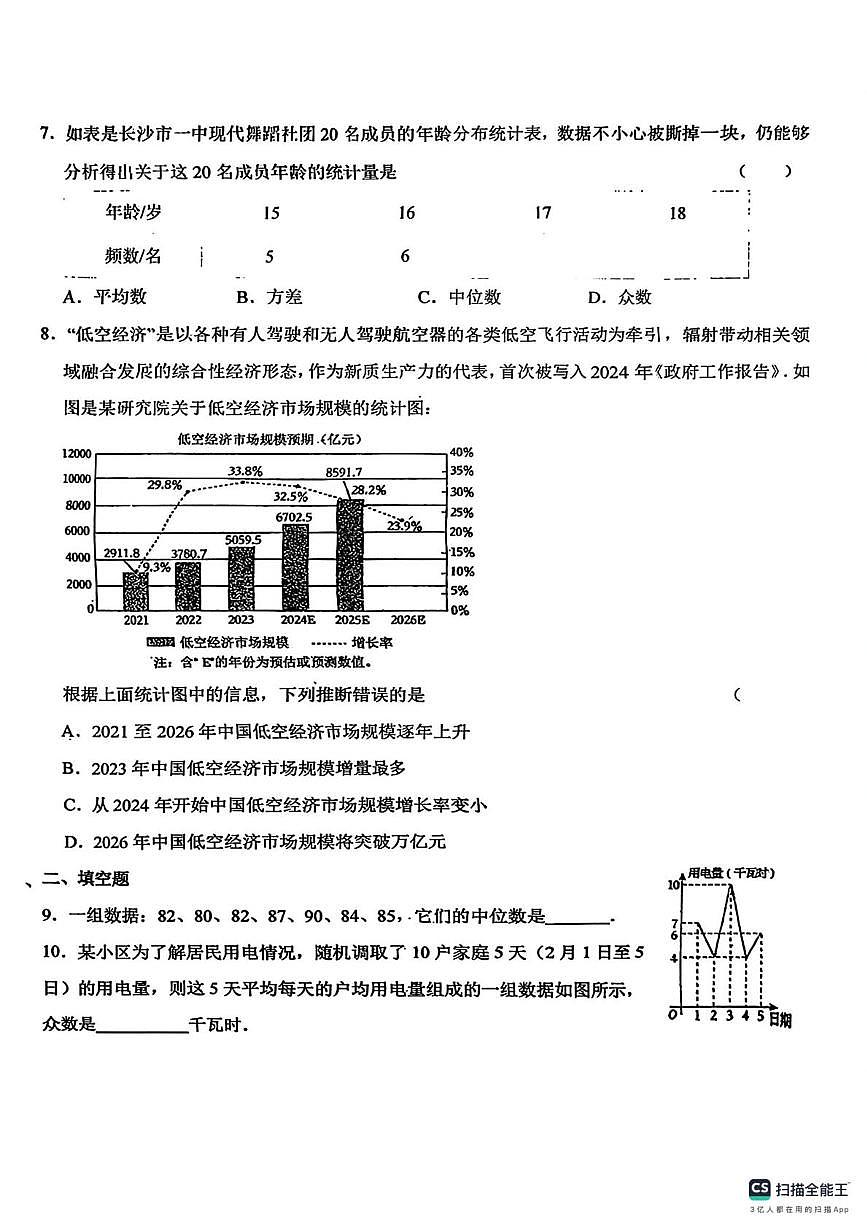 吉林东北师大附中2025-2026学年上学期九年级数学周考四试卷(月考)第2页