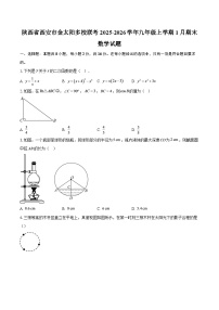 陕西省西安市金太阳多校联考2025-2026学年九年级上学期1月期末数学试题-自定义类型