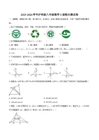 2025-2026学年沪科版八年级数学上册期末测试卷-自定义类型