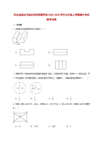 2025-2026学年河北省保定市保定师范附属学校九年级上册期中考试数学试卷 [附答案]