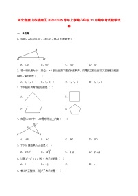 2025-2026学年河北省唐山市路南区上册八年级11月期中考试数学试卷 [附答案]