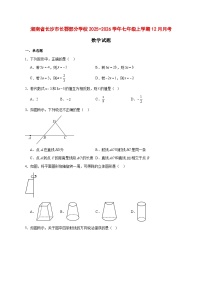 2025-2026学年湖南省长沙市长郡部分学校七年级上册12月月考数学试卷 [附答案]