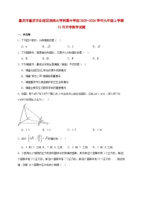 2025-2026学年重庆市重庆市北碚区西南大学附属中学校九年级上册12月月考数学试卷 [附答案]