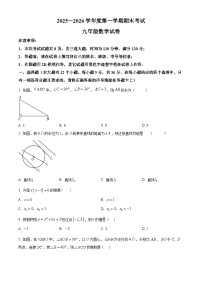河北省唐山市玉田县2025-2026学年九年级上学期1月期末数学试题