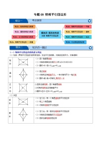 专题09 特殊平行四边形【八大考点+知识串讲】-2026年中考数学总复习重难考点强化训练（全国通用）(原卷版+解析版）