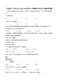 广东省江门市台山市2025-2026学年上学期期末考试七年级数学试题-自定义类型