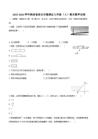 2025-2026学年陕西省西安市莲湖区九年级(上)期末数学试卷-自定义类型