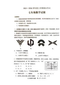 2025-2026学年山东省肥城市七年级上学期期末考试数学试题无答案