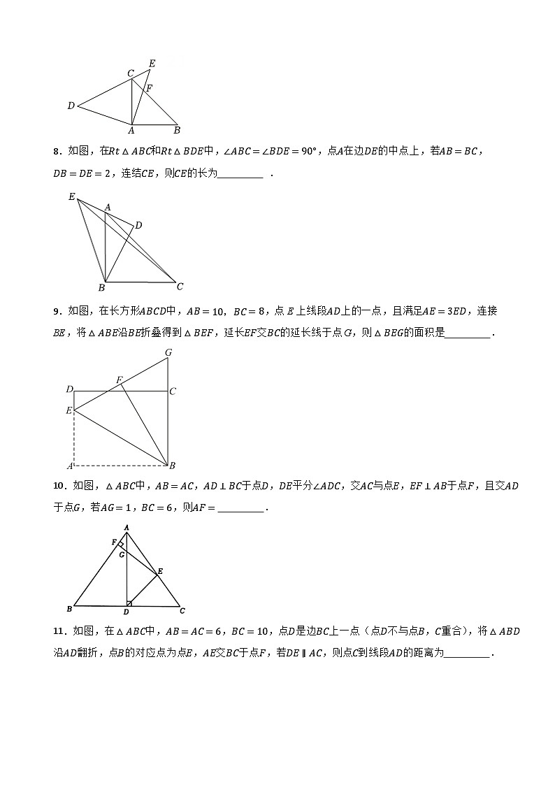 《勾股定理与三角形》精选压轴题—2025-2026年广东省(北师版)八年级上册数学期末复习专题训练第3页
