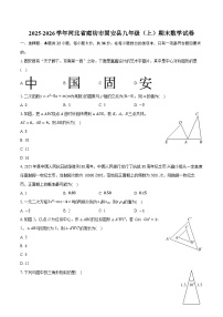 2025-2026学年河北省廊坊市固安县九年级（上）期末数学试卷（含答案+解析）