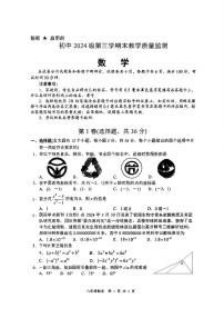 2025-2026学年四川省绵阳市八年级上学期期末考试数学试卷（无答案）