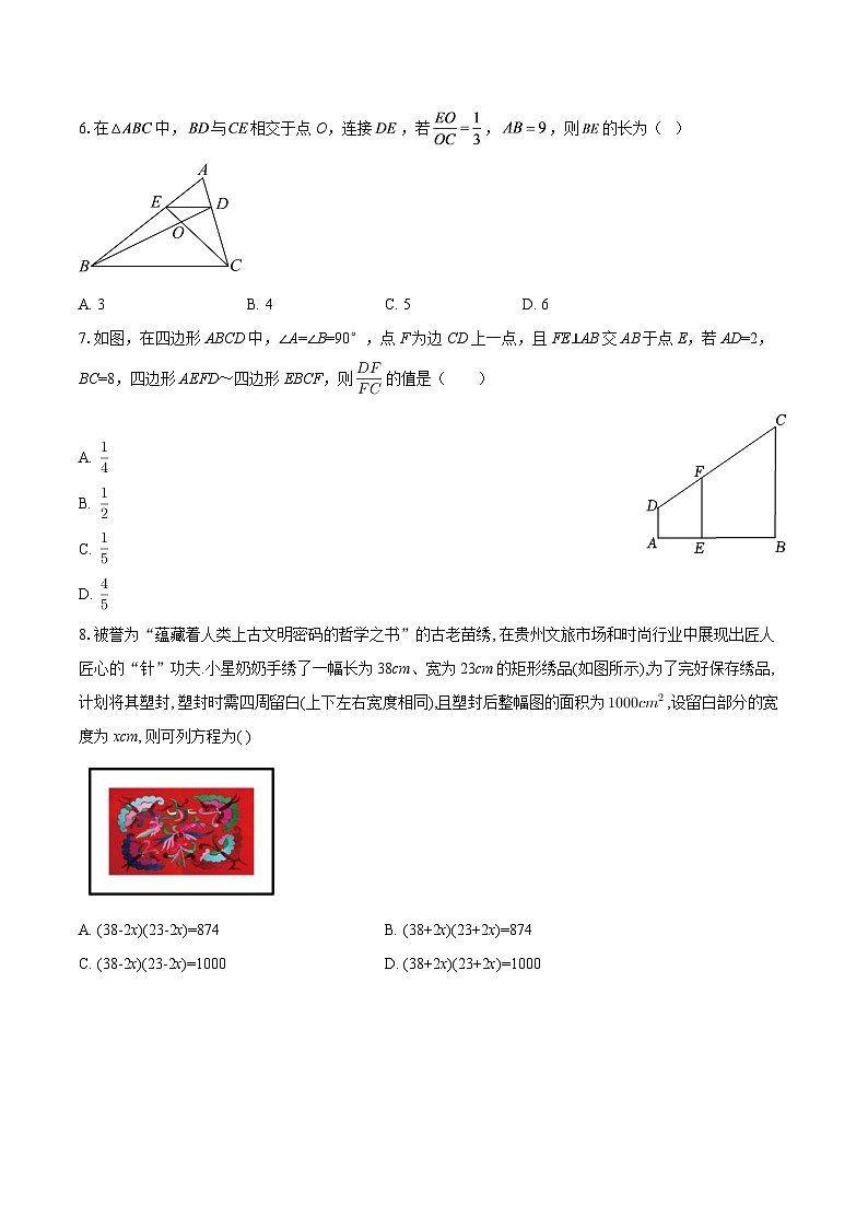 山东省乐陵市2025--2026学年上学期人教版九年级数学上册期末测试练习卷-自定义类型第2页