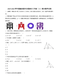 2025-2026学年福建省福州市福清市八年级（上）期末数学试卷-自定义类型