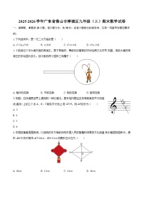 2025-2026学年广东省佛山市禅城区九年级(上)期末数学试卷-自定义类型