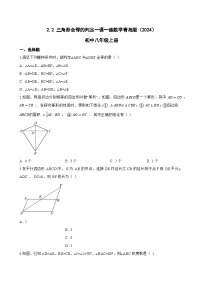 青岛版(2024)第2章 全等三角形2.2 三角形全等的判定练习
