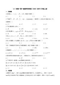 初中数学苏科版（2024）八年级上册（2024）2.3 实数当堂达标检测题