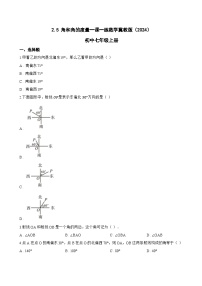 初中数学角和角的度量综合训练题