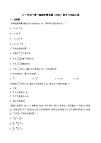 数学八年级上册(2024)3.1 分式同步训练题