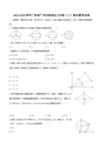2025-2026学年广东省广州市海珠区九年级（上）期末数学试卷-自定义类型